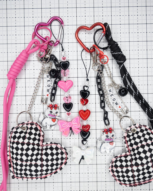 Black Checkers in Pink Meow 🩷