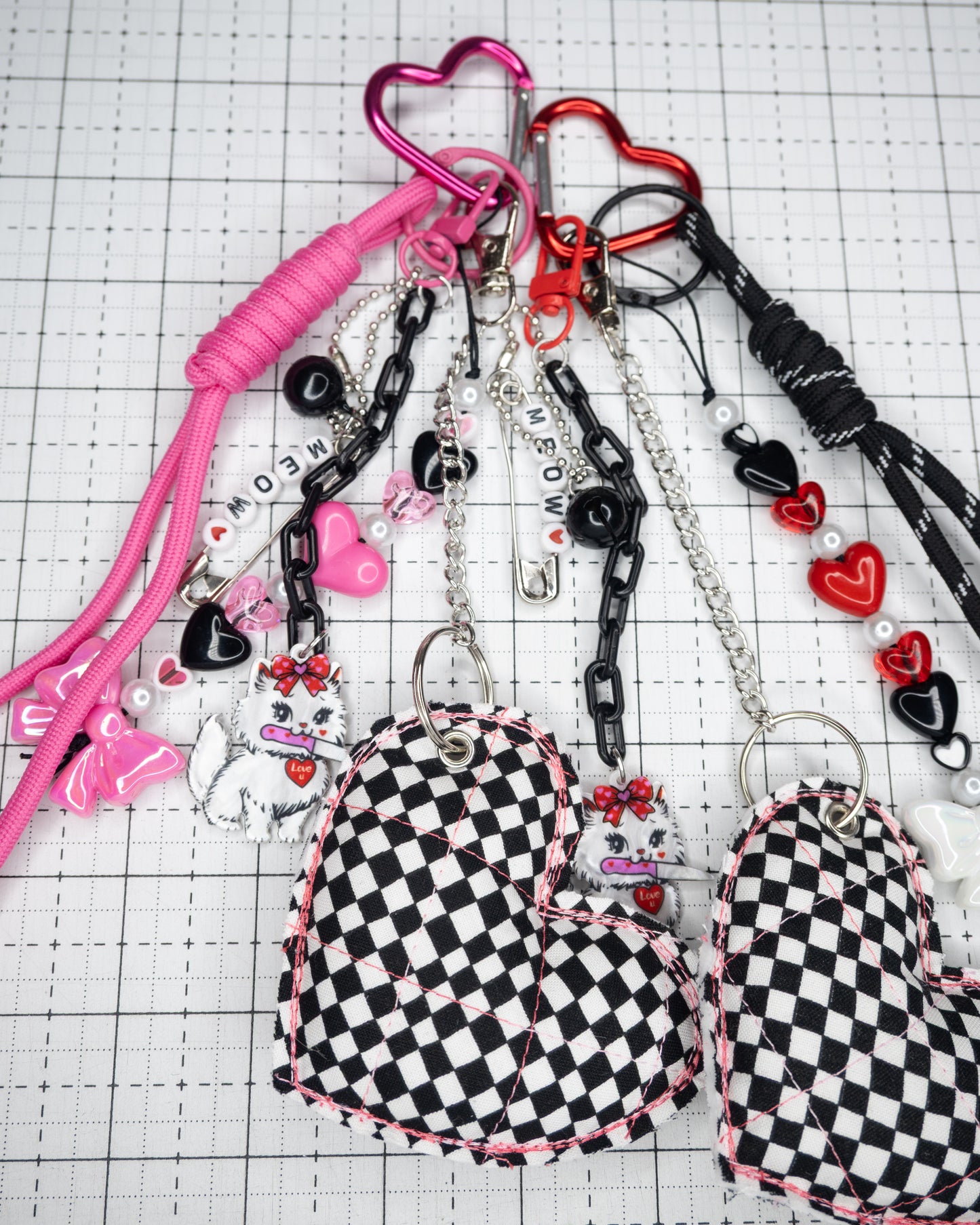 Black Checkers in Pink Meow 🩷