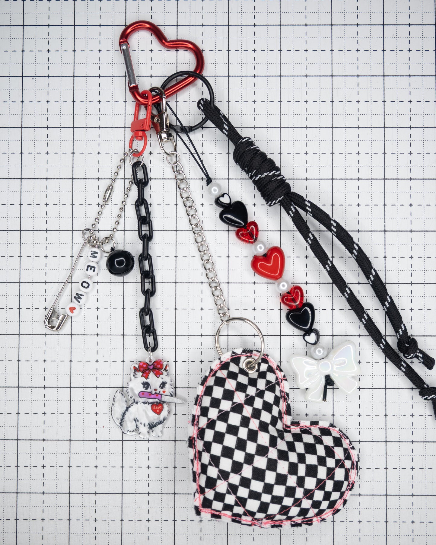 Black Checkers in Red Meow ❤️